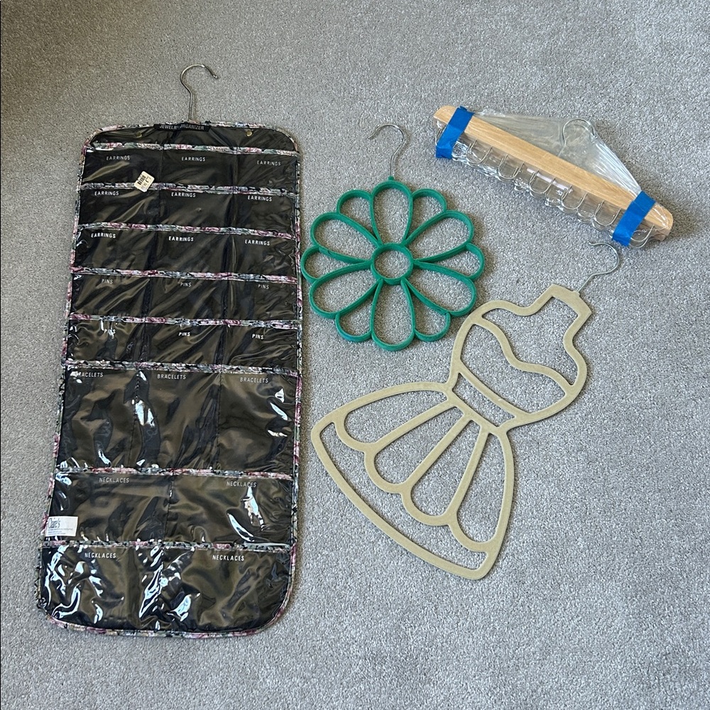 Scarf, Jewelry and Belt Organizers